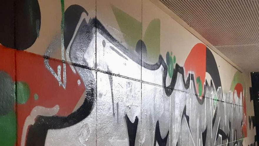 En imágenes: Vandalizan el mural de Teodoro Dublang