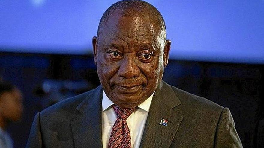 Cyril Ramaphosa, candidato del CNA reelegido presidente.