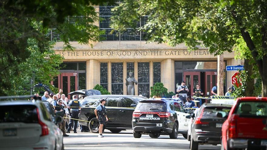 Un tiroteo en una escuela católica de Minneapolis deja dos niños muertos y 14 heridos