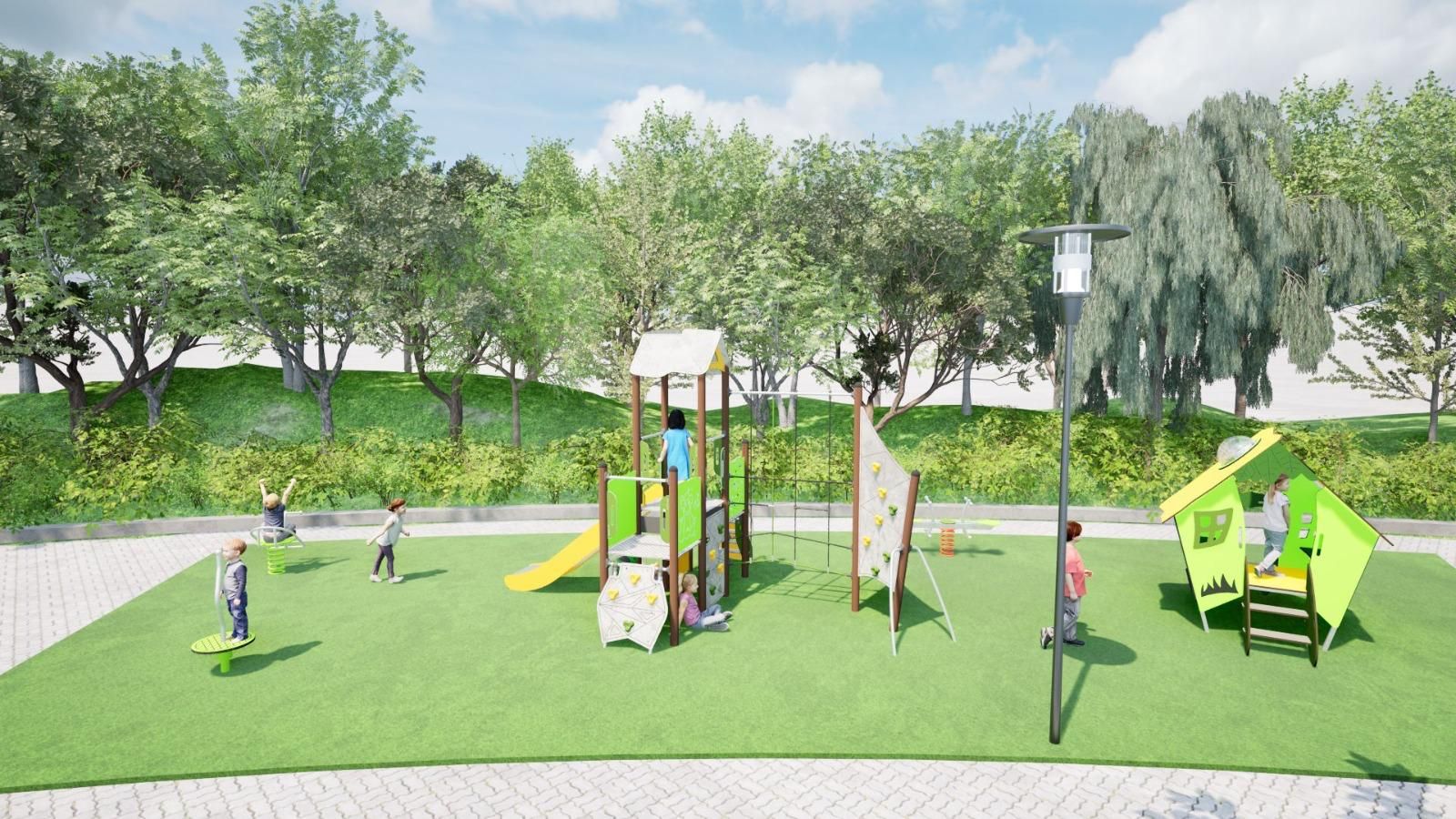 Así será la zona de juegos de agua de Barakaldo