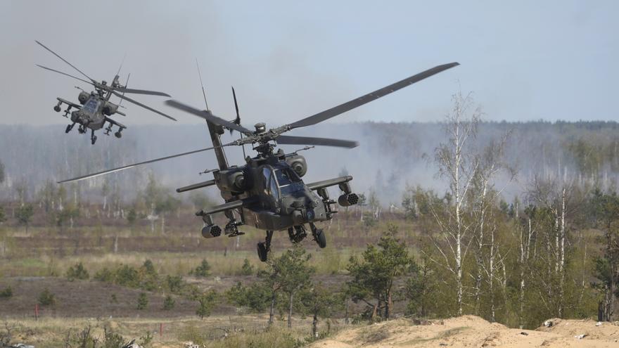 Un helicóptero Apache de Estados Unidos se estrella cerca de