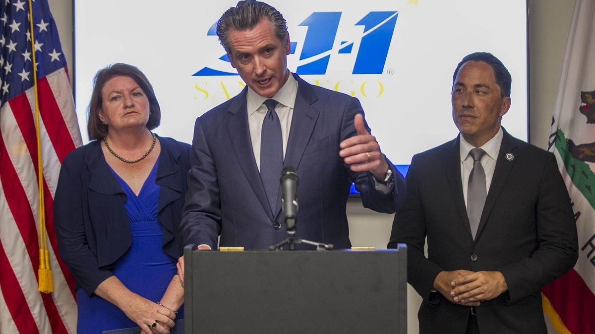 El gobernador de California, Gavin Newson, es uno de los principales candidatos a suceder a Trump como candidato republicano.