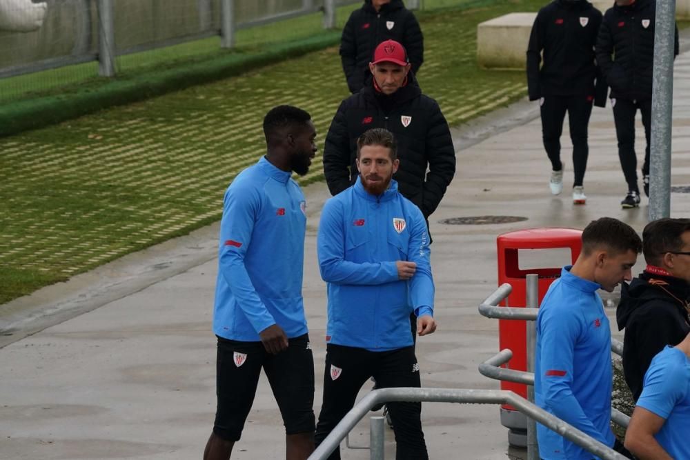 Entrenamiento del Athletic en Lezama.