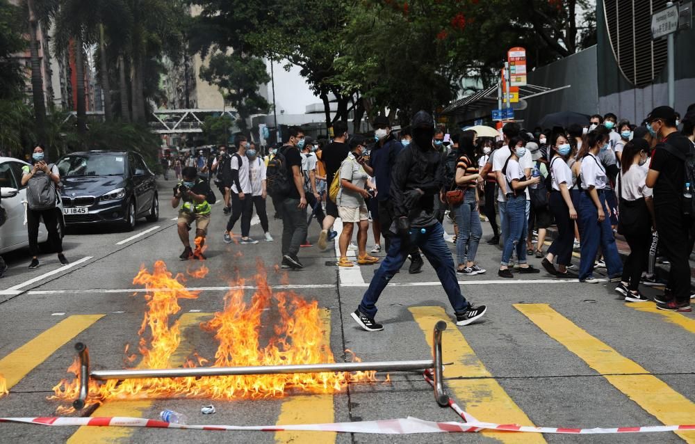 Protestas en Hong Kong contra la ley de seguridad