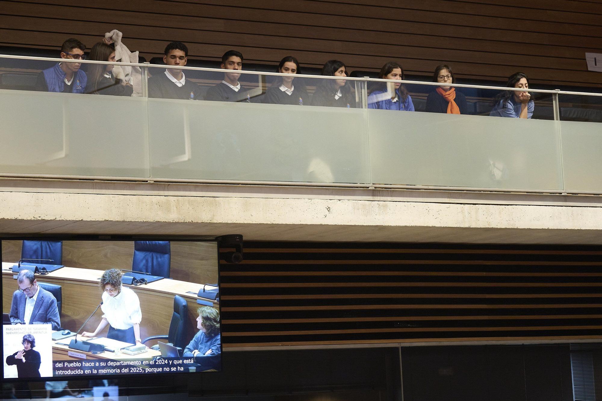 Fotos del pleno del Parlamento de Navarra de este 6 de noviembre