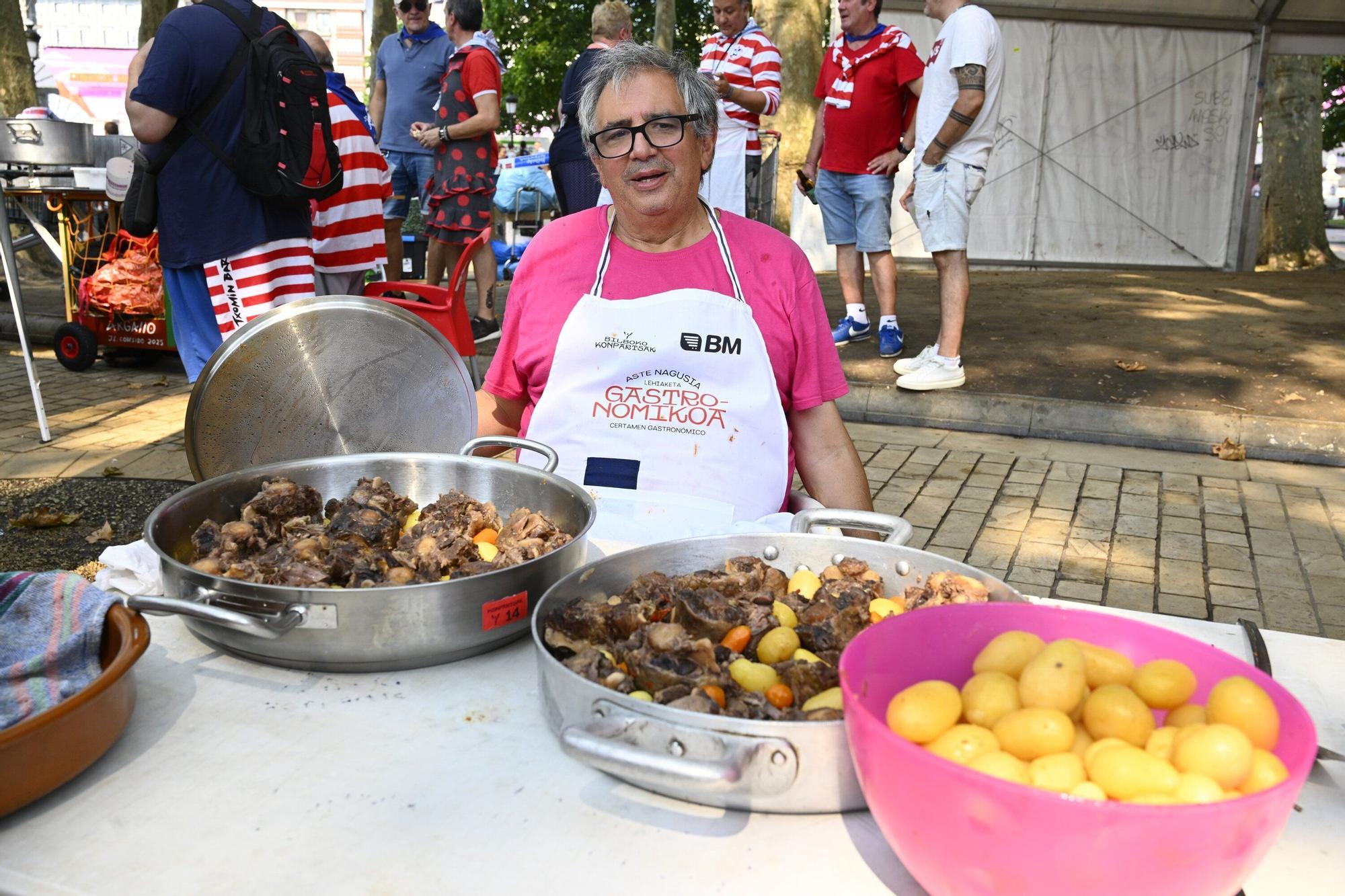 En imágenes: concurso gastronómico de rabo de toro en Aste Nagusia