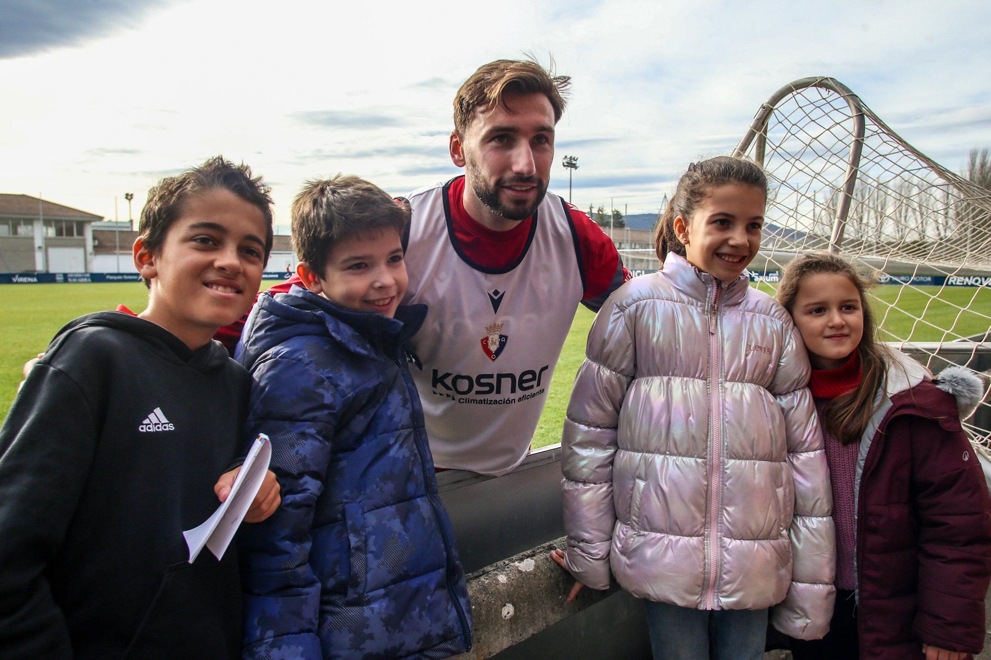 Fotos del entrenamiento en Tajonar en la víspera del Osasuna - Levante