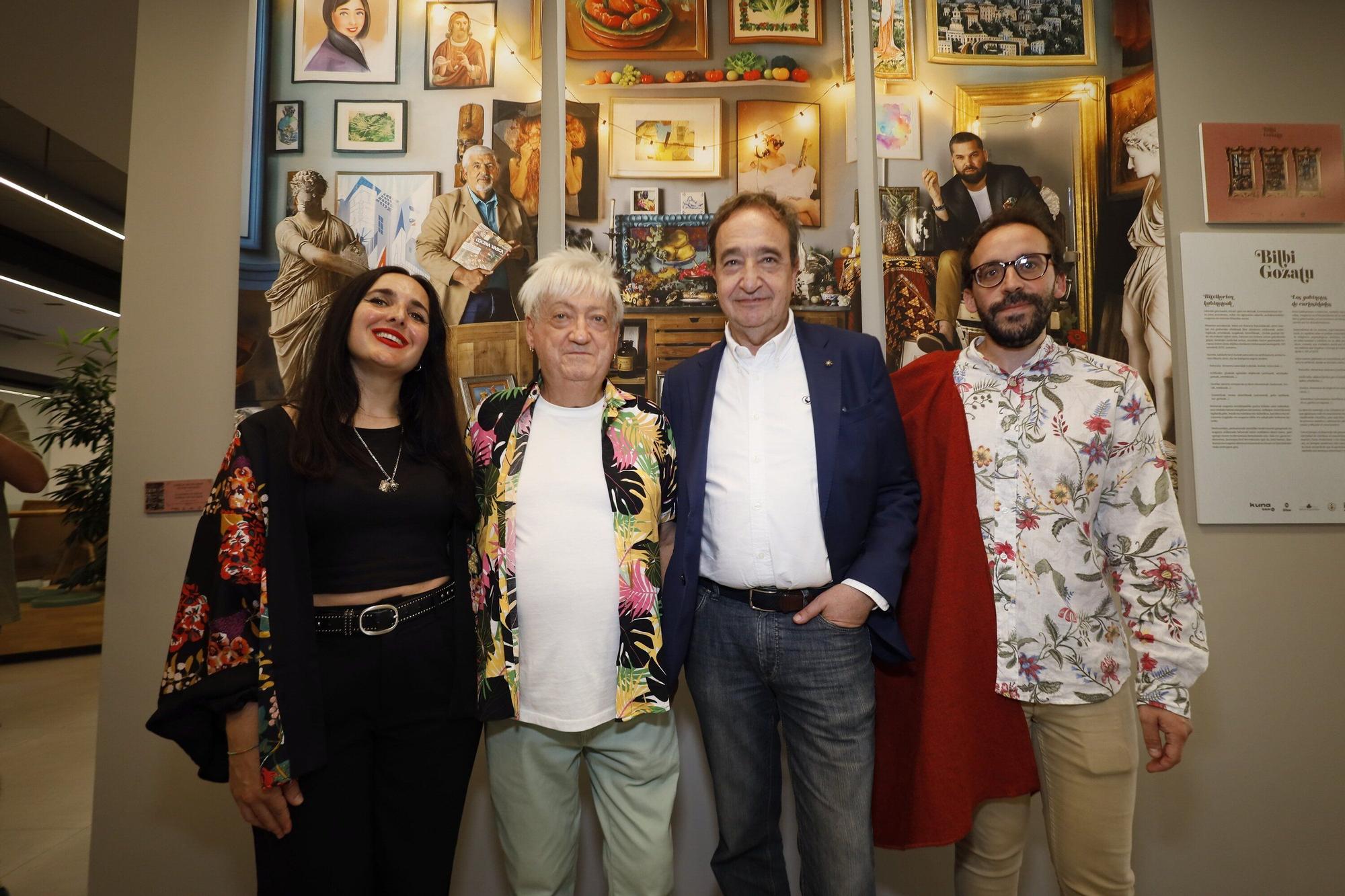 La Dj Estrella Electrónica, que amenizó la tarde; José Antonio Nielfa, ‘La Otxoa’, Rafa Gardeazabal e Iker Urkidi.