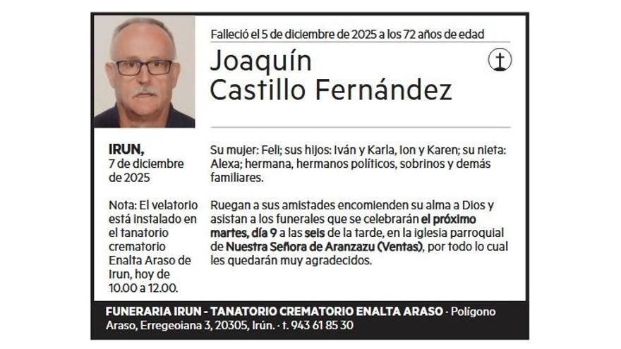 JOAQUIN CASTILLO FERNANDEZ