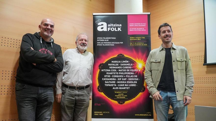 Natxo de Felipe regresa a Vitoria once años después de la mano de Aitzina Folk