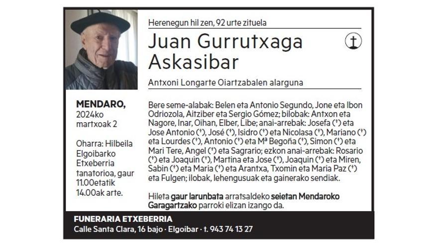 JUAN GURRUTXAGA ASKASIBAR