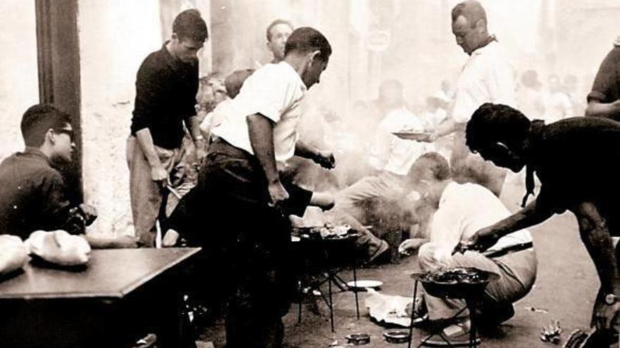 Almuerzo de fiestas en los Altos Hornos de Tudela