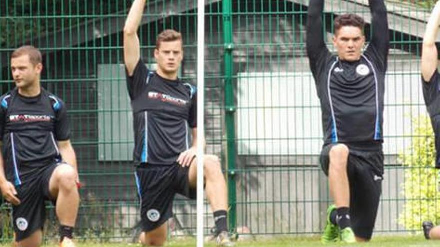 Primera sesión de Oriol Riera con los Latics