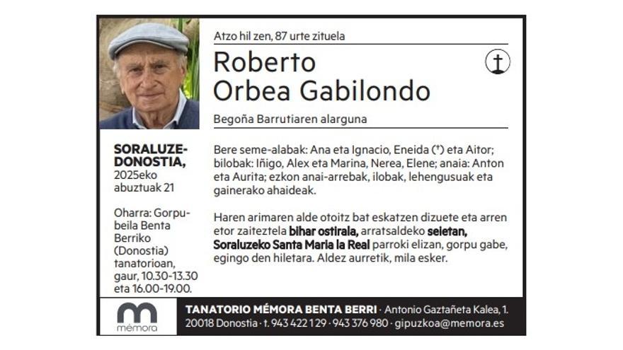Roberto Orbea Gabilondo