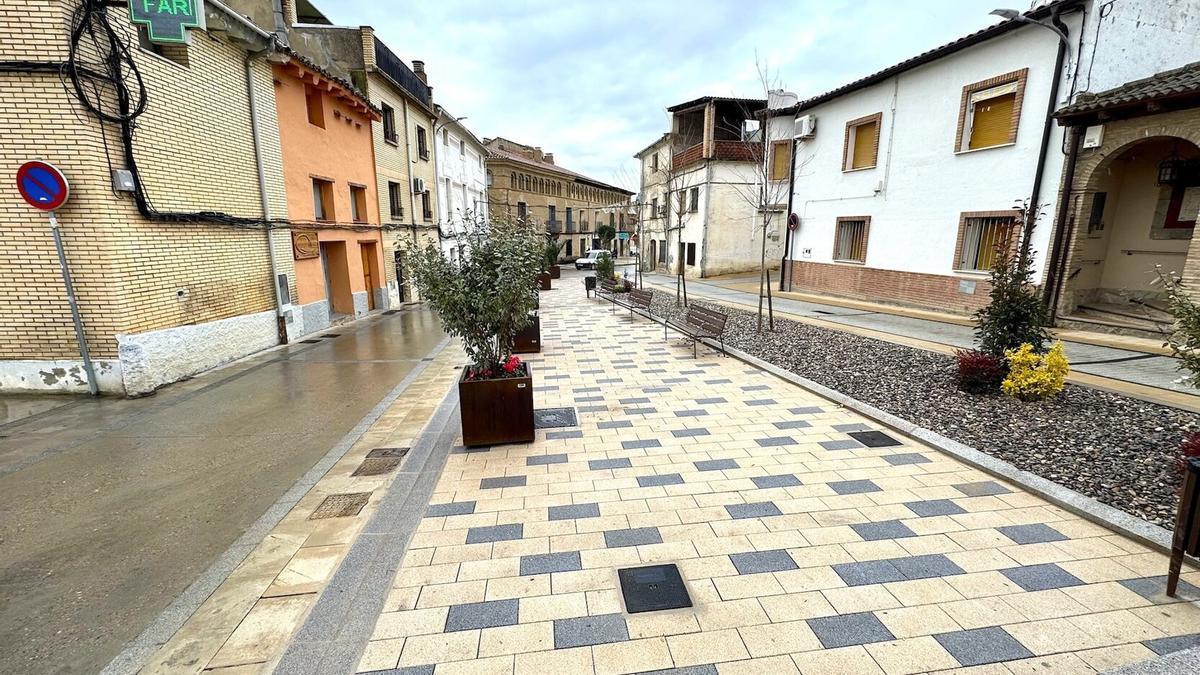 Aspecto de la calle de las obras después de las obras.