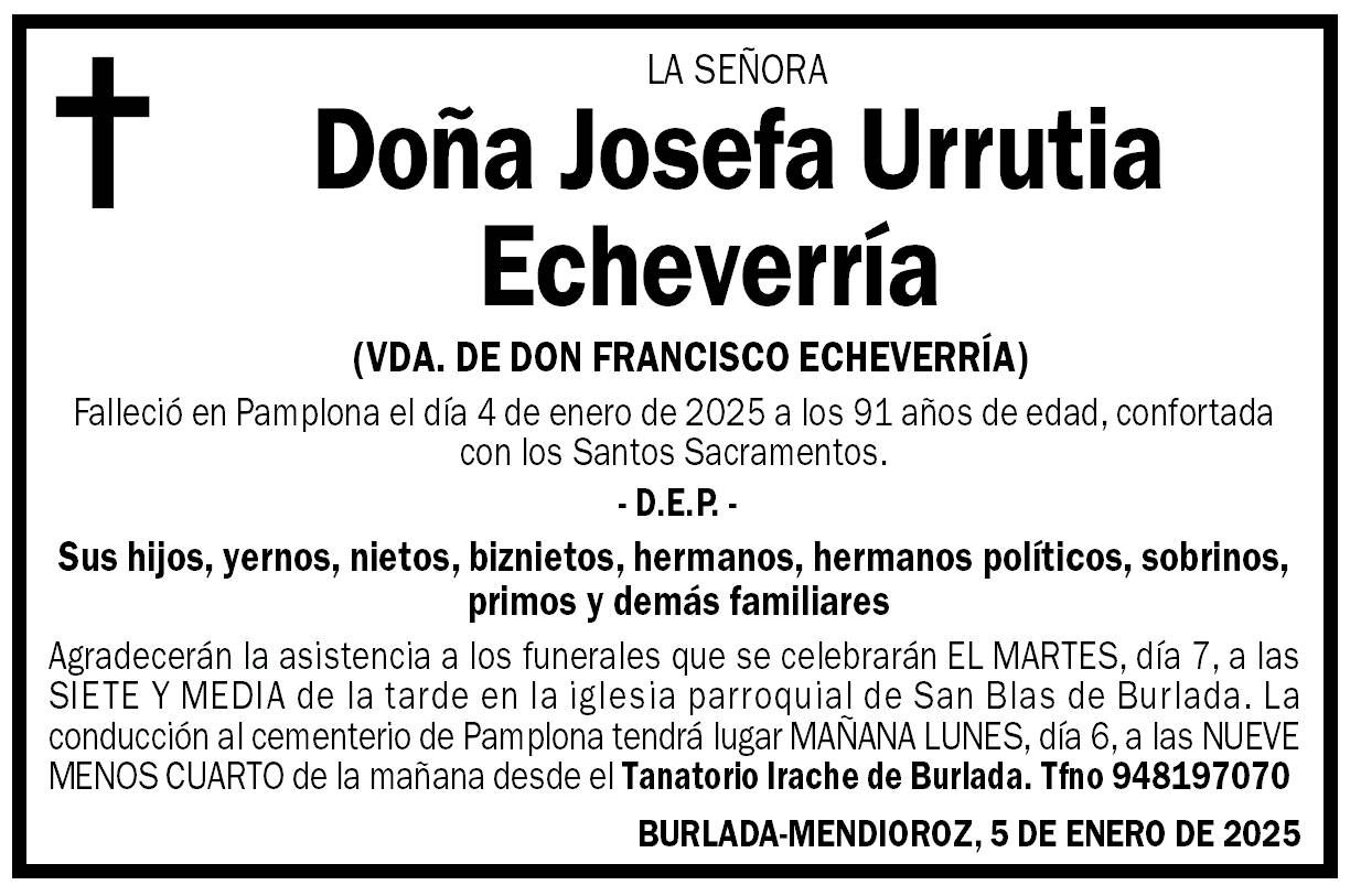 Josefa Urrutia Echeverría