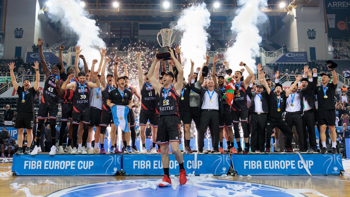 El Surne Bilbao Basket se proclamó campeón de la FIBA Europe Cup el pasado mes de abril.