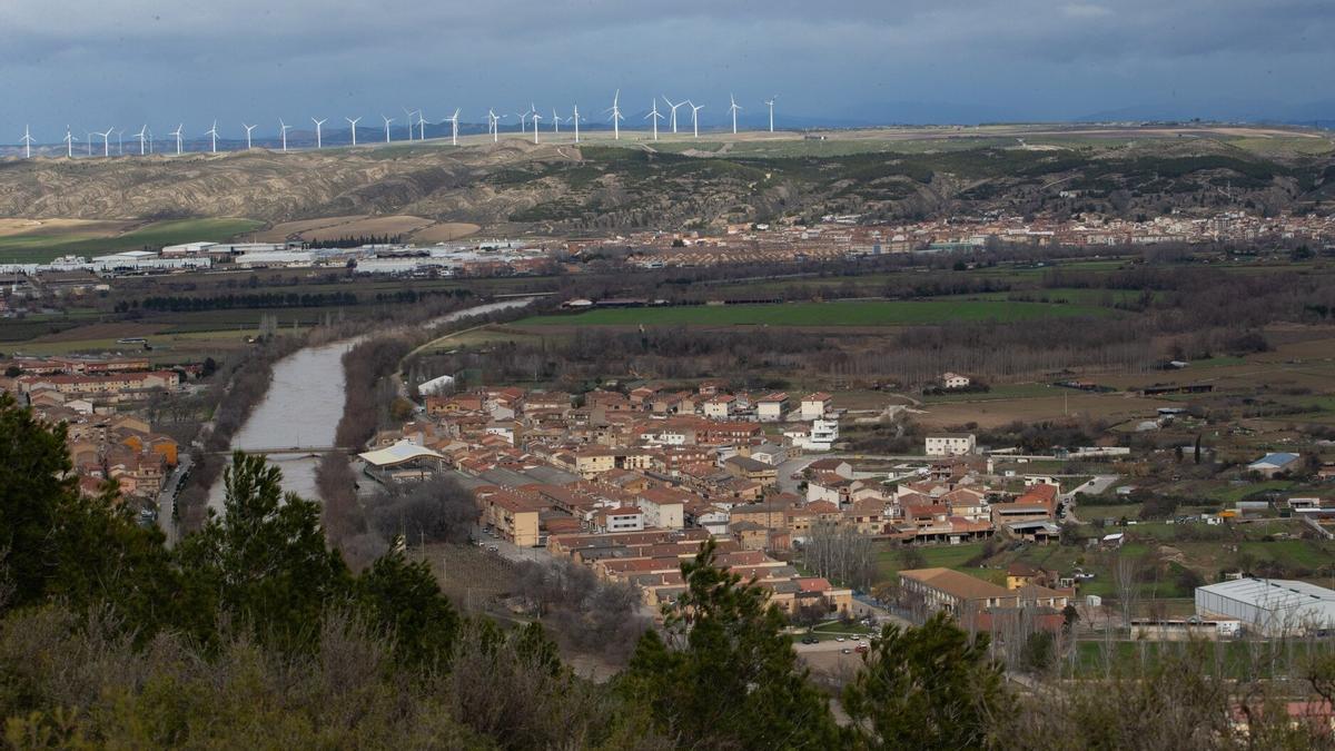 Vista aérea de Funes.