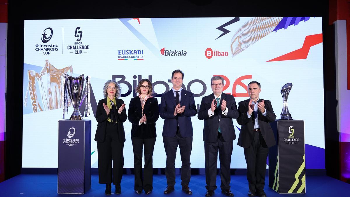 Presentación de las finales europeas de rugby