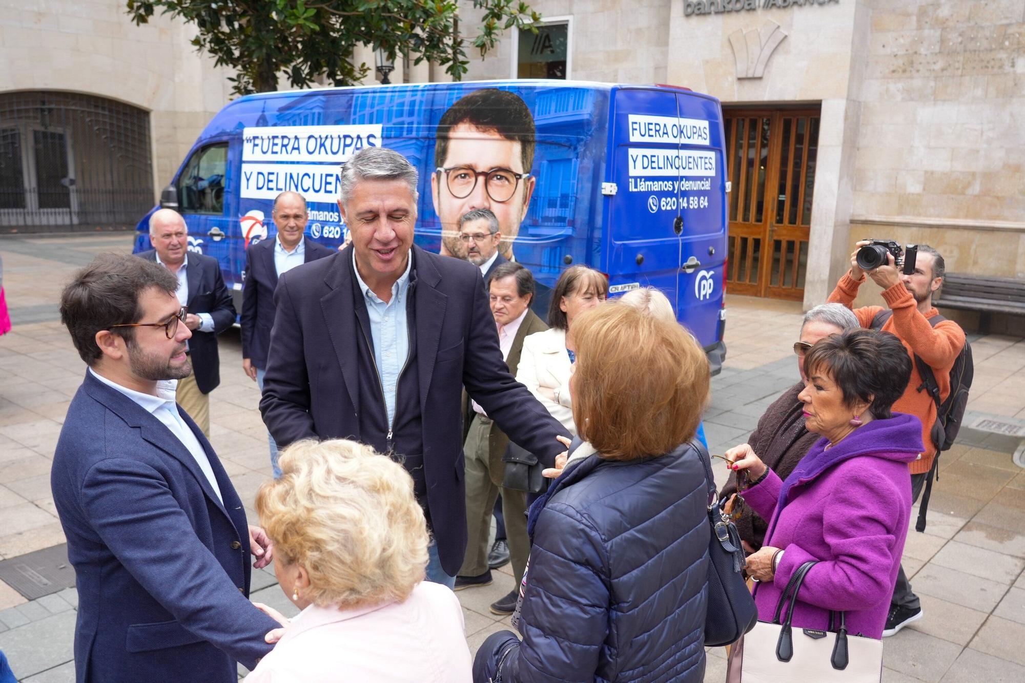 García Albiol apoya en Vitoria la campaña del PP "contra okupas y delincuentes"