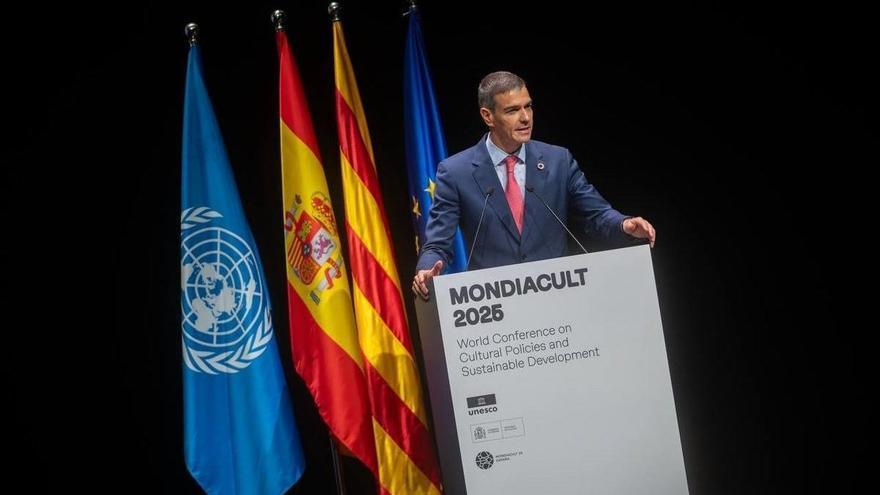 Sánchez defiende que la cultura &quot;no puede ser neutral ni indiferente&quot; ante lo que sucede en el mundo