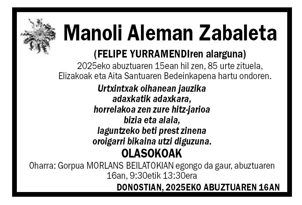 Manoli Aleman Zabaleta