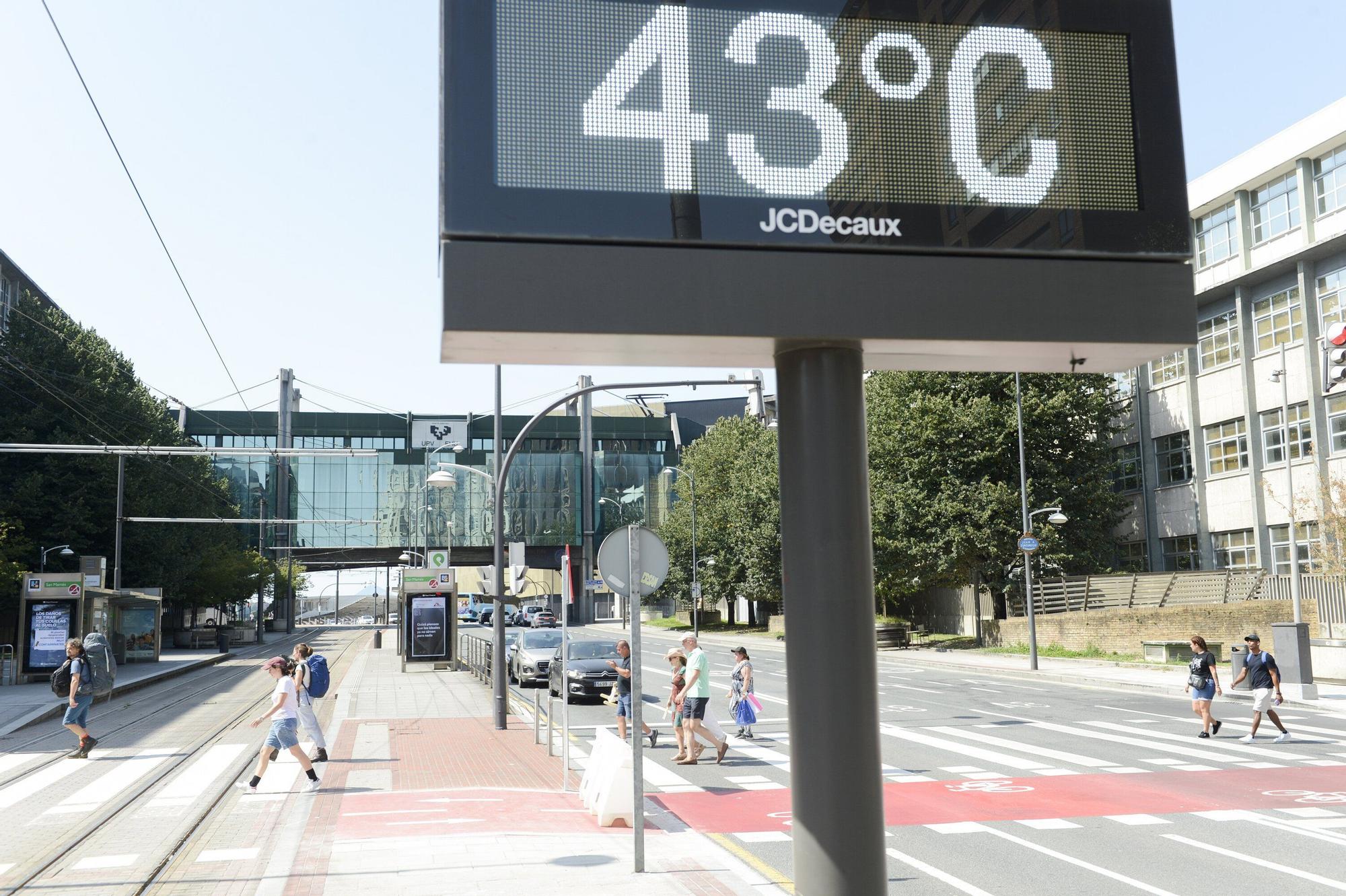 En imágenes: Bizkaia, en alerta por calor extremo: hasta 38 grados en el interior