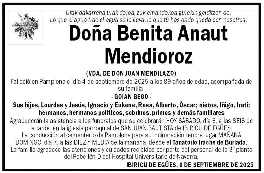 Benita Anaut Mendioroz