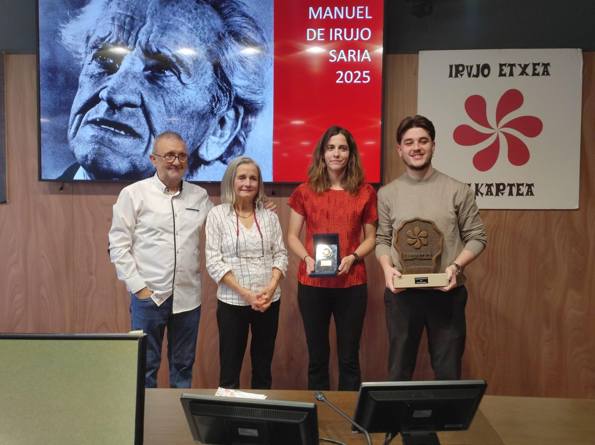 El premio Irujo de Estella-Lizarra, para la Sociedad Aranzadi