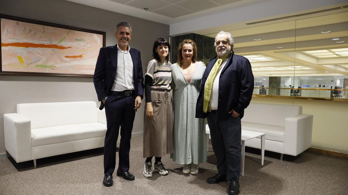 Los ponentes del encuentro que tuvo lugar el pasado martes sobre la realidad del agro vasco