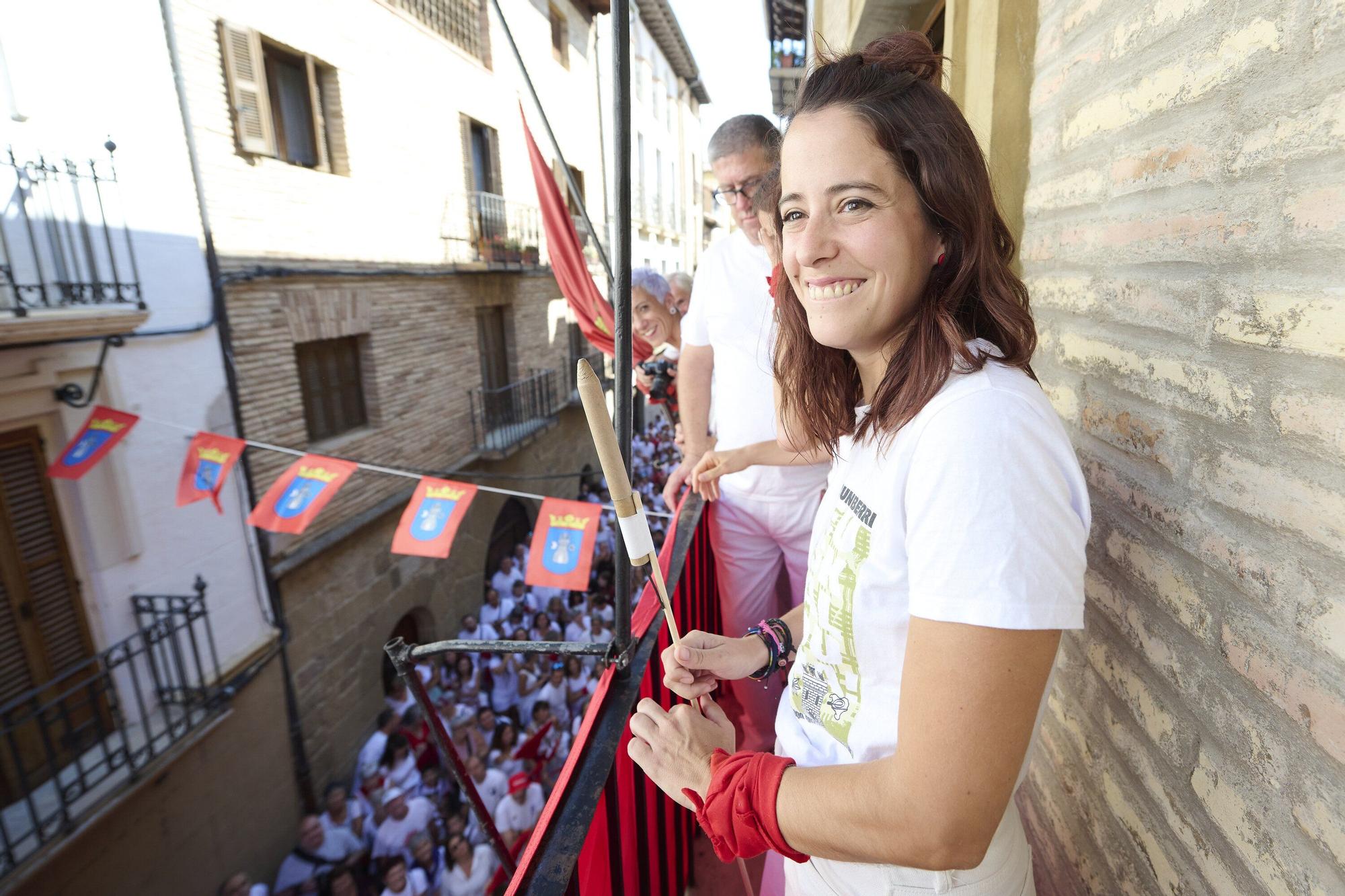 Fotos del cohete de fiestas de Lumbier 2025