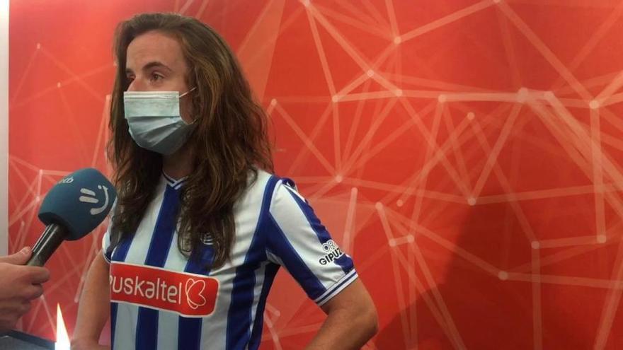 Ane Etxezarreta en el acto &#039;Mujer y Deporte&#039; de Euskaltel