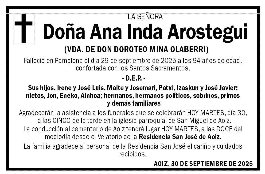 Ana Inda Arostegui
