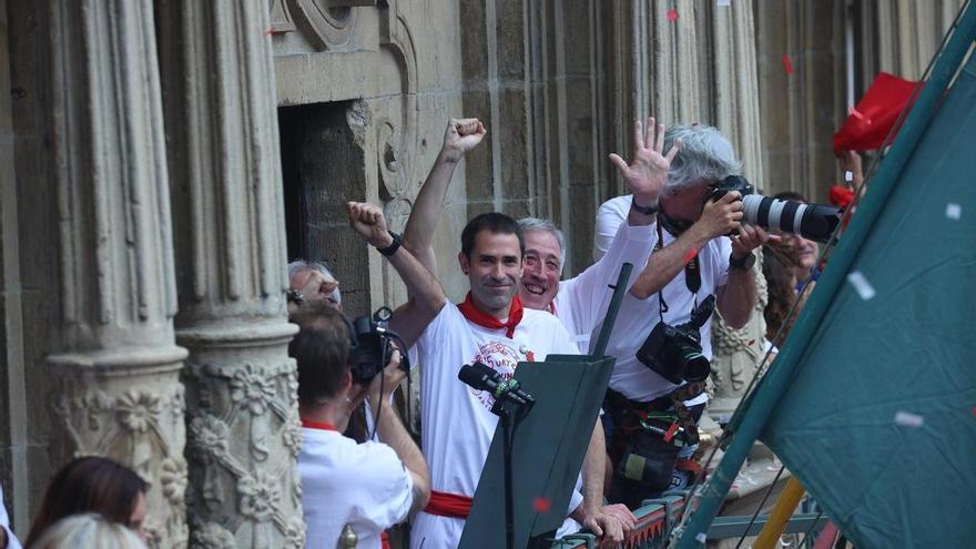 San Fermín 2024 | Aritz Ibáñez, tras el lanzamiento del Chupinazo: &quot;Es un momento de alegría inmensa&quot;