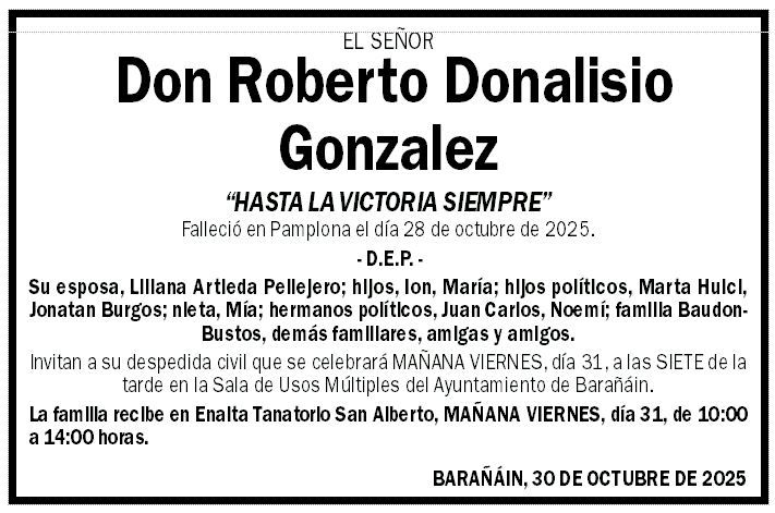 Roberto Donalisio Gonzalez