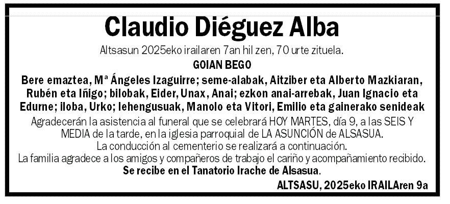 Claudio Diéguez Alba