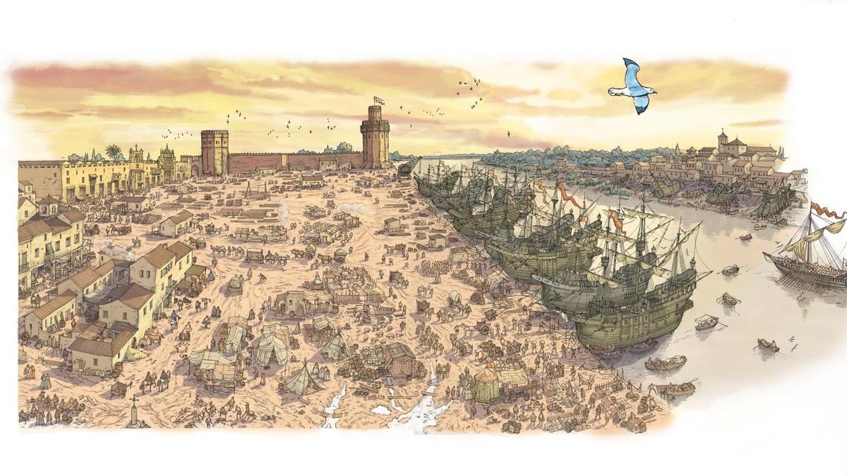 Arenal de Sevilla y barrio de la Carretería en 1519