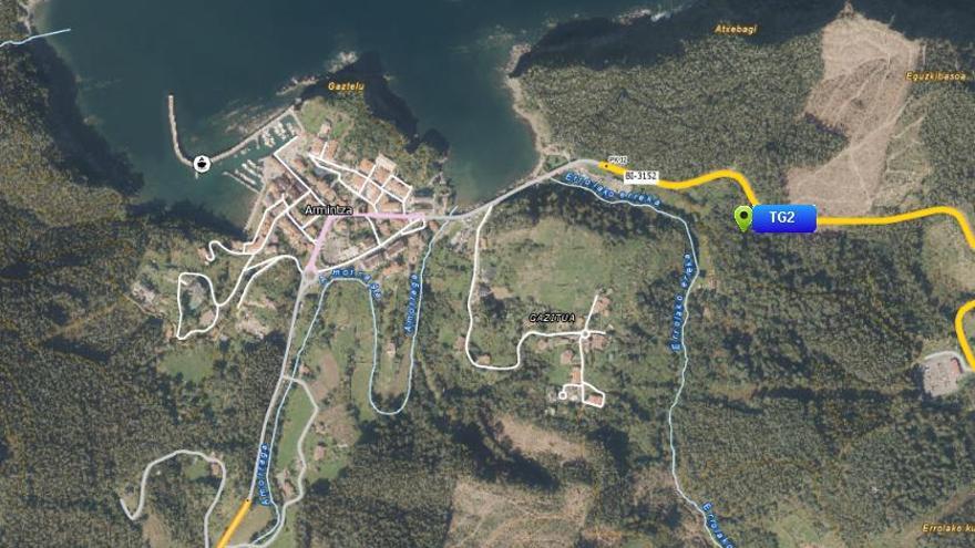 Herido grave un motorista en un accidente de tráfico en Lemoiz