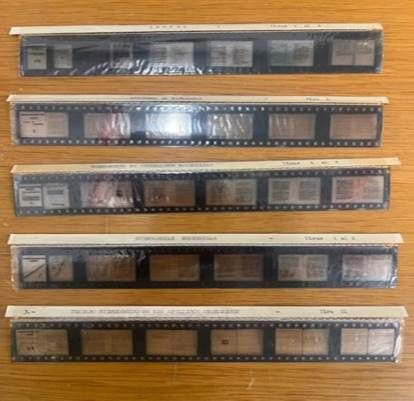 Microfilms para la publicación de las obras completas.