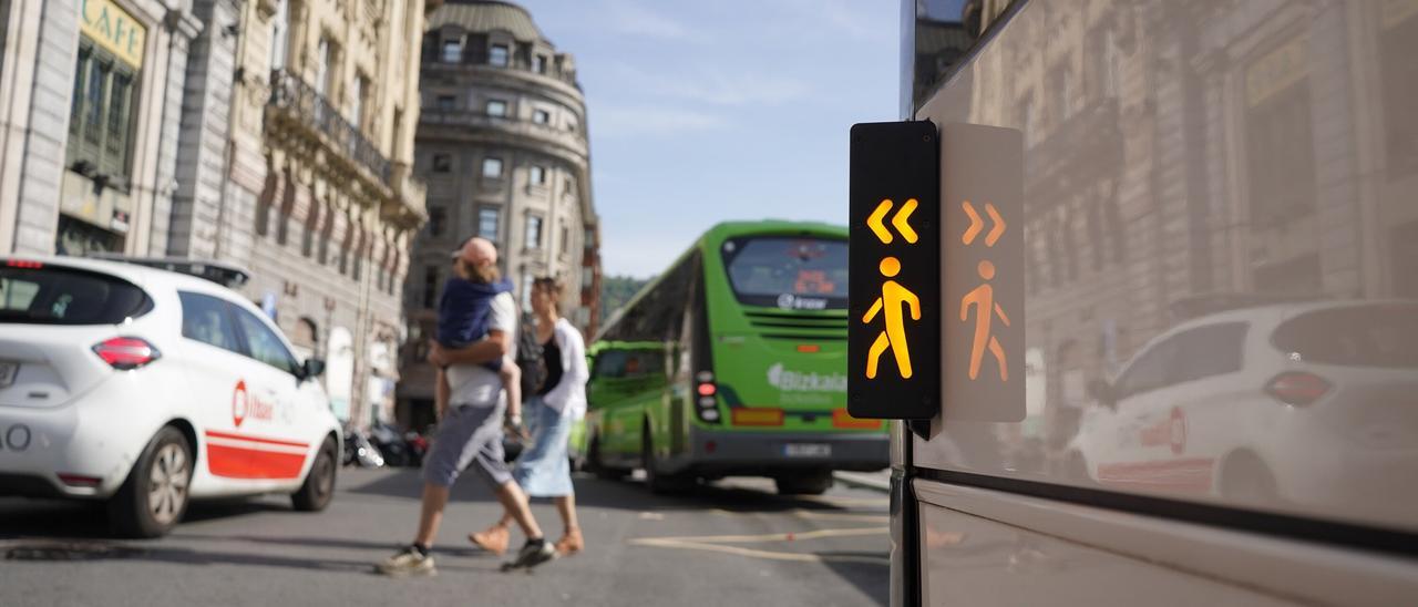 Así funciona el sistema antiatropellos de Bizkaibus