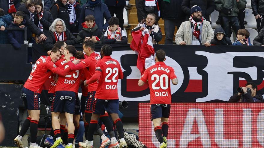 Osasuna respira al no bajar los brazos ante el Rayo Vallecano