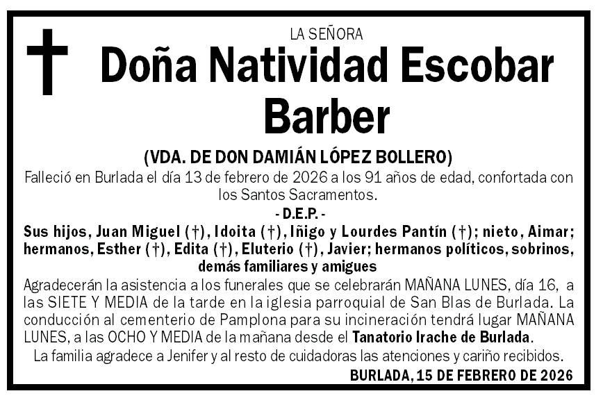 Natividad Escobar Barber