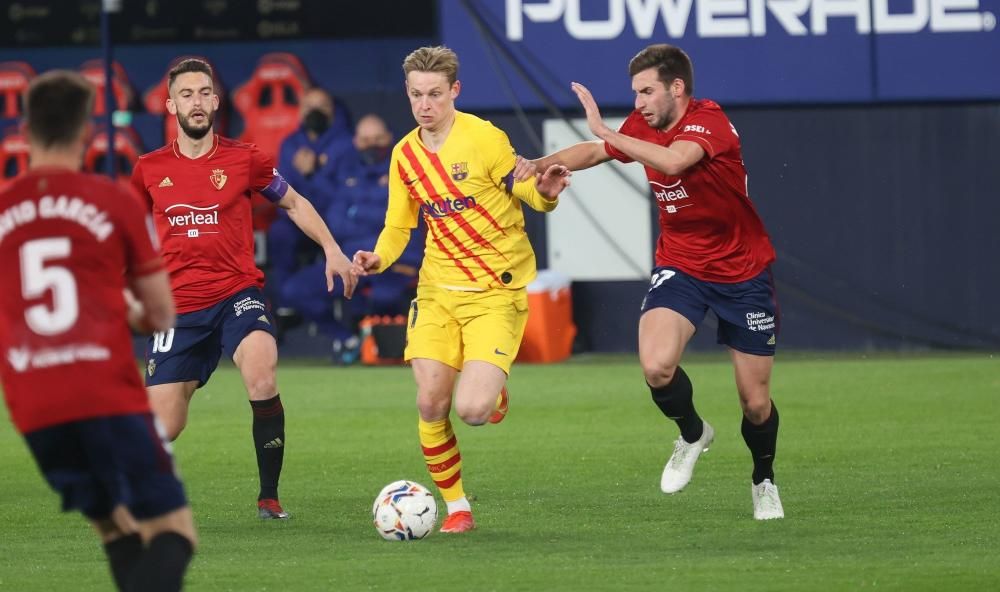 Imágenes del partido Osasuna-Barcelona