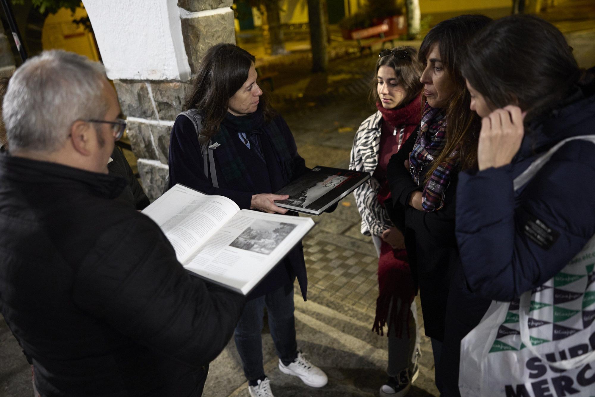 Fotos del reportaje con la familia suiza de Emiliano Iraizoz, de los primeros vecinos de la Txantrea y que leyó ante Franco en diciembre del 52.