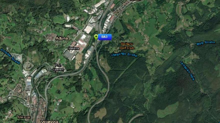 Cortada la A-15 en Andoain a consecuencia de la nieve