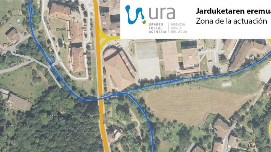 URAk eta Dimako Udalak hitzarmena sinatu dute Oba eta Indusi ibaietan uholde arriskua murrizteko