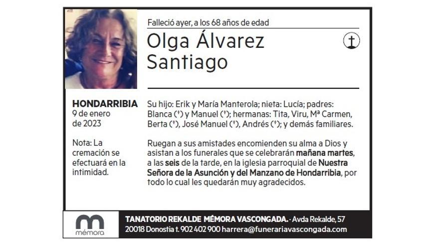 OLGA ALVAREZ SANTIAGO