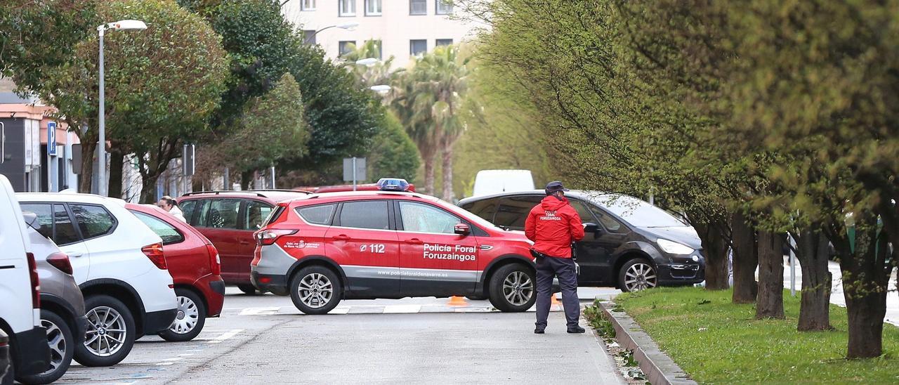 VÍDEO: Detonación de la maleta sospechosa que ha obligado a acordonar el Palacio de Justicia de Navarra