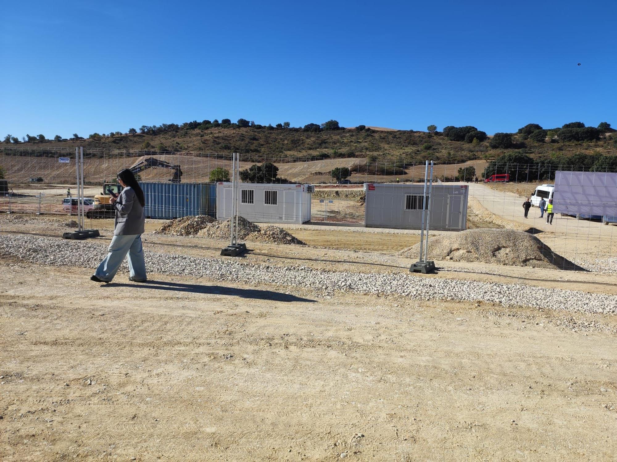 Fotos del inicio de las obras en la nueva línea eléctrica entre Tierra Estella y Muruarte