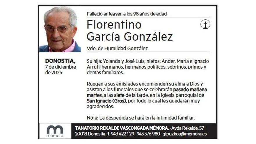 FLORENTINO GARCIA GONZALEZ